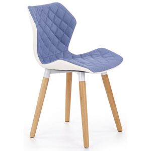 Krzesło drewniane Kilmer - niebieskie