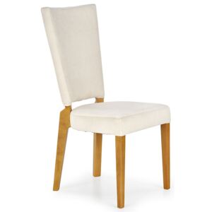 Krzesło drewniane Amols - kremowe