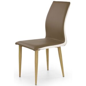 Tapicerowane krzesło Ardon - brązowe