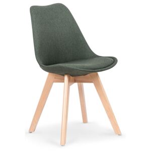 Krzesło drewniane Nives - zielone