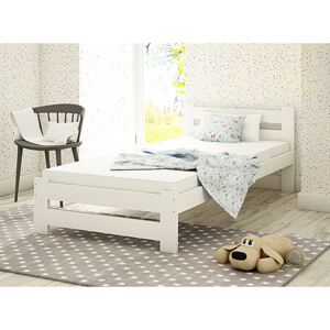 Jednoosobowe łóżko Marsel 90x200 - białe