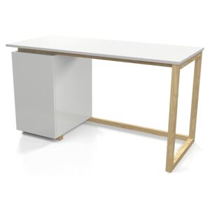 Skandynawskie biurko Fibi - białe