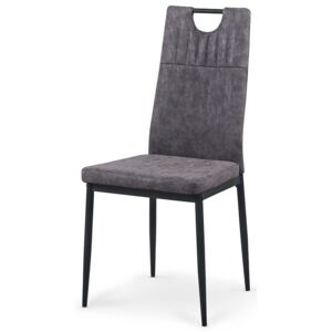 Krzesło tapicerowane Levin - popielate