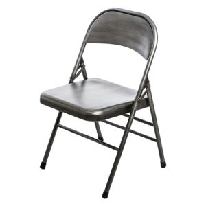 Loftowe krzesło Ledox 2X- srebrne