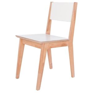 Krzesło skandynawskie Idylio - olcha + biały