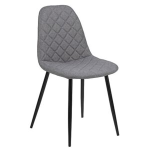 Krzesło tapicerowane Velio - szare