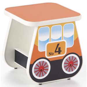 Taboret dla dziecka wagonik Milo 4X - pomarańczowy