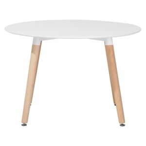 Stół do kuchni biały - 120 cm - stół do jadalni lub salonu - BOVIO