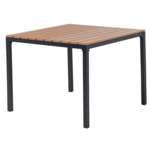 Stół ogrodowy brązowy - meble ogrodowe - aluminium - 95x95 cm - PRATO