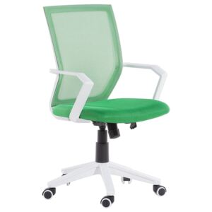 Krzesło biurowe zielone regulowana wysokość RELIEF
