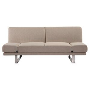 Sofa z funkcją spania beżowa - kanapa rozkładana - wersalka - YORK