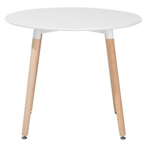 Stół do kuchni biały - 90 cm - stół do jadalni lub salonu - BOVIO