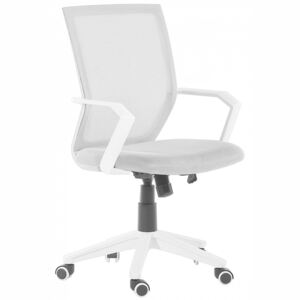 Krzesło biurowe szare regulowane na wysokości RELIEF
