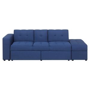 Sofa z funkcją spania ciemnoniebieska FALSTER