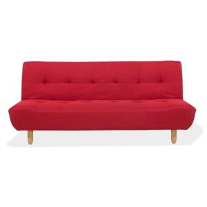 Sofa trzyosobowa tapicerowana czerwona ALSTEN