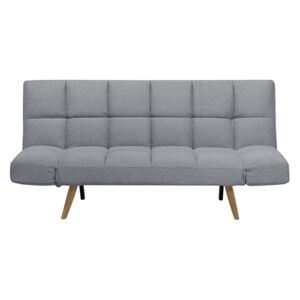 Sofa tapicerowana jasnoszara patchwork INGARO