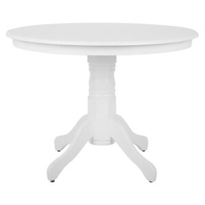 Stół do jadalni biały 100 cm okrągły AKRON