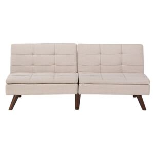 Sofa z funkcją spania beżowa - kanapa rozkładana - wersalka - RONNE