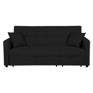 Sofa tapicerowana czarna GLOMMA
