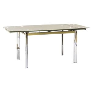 Stół rozkładany Lore, 120-180x80 cm, ciemny beż