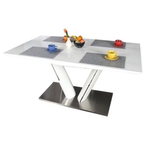 Stół rozkładany Pako 160-220x90 cm biały