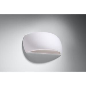 Minimalistyczna Oprawa Ścienna Kinkiet PONTIUS Biały Lampa Ceramiczna Oprawa Ścienna Nowoczesny Styl Loft Oświetlenie Żarówka G9 Idealna do Salonu Jad