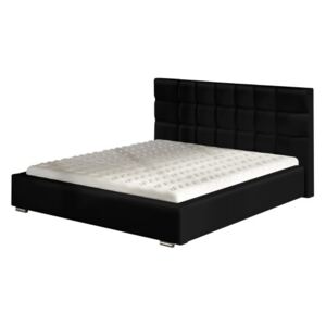 Łóżko z materacem Dolores 180x200 cm z pojemnikiem czarne