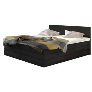 Łóżko kontynentalne Elsa 160x200 cm czarne