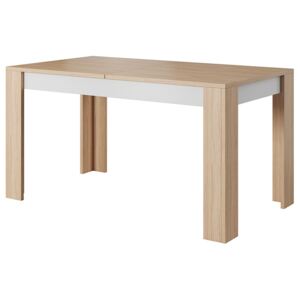 Stół rozkładany Newline 140-180x80 cm dąb/biały