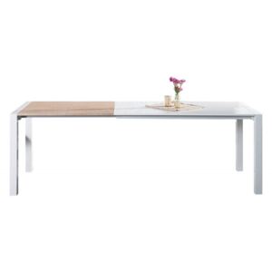 Stół rozkładany Loas 135-175-215x80 cm biały/dąb