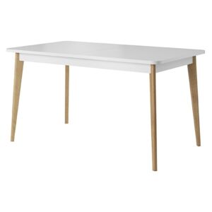 Stół rozkładany Prato 140-180x80 cm biały scandi