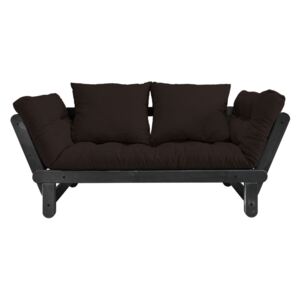 Sofa rozkładana Karup Beat Black/Brown