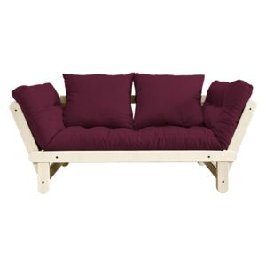Sofa rozkładana Karup Beat Natural/Bordeaux
