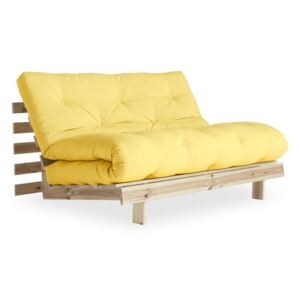 Sofa rozkładana Karup Roots Raw/Yellow