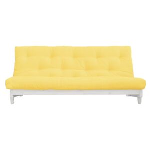 Sofa rozkładana Karup Fresh White/Yellow