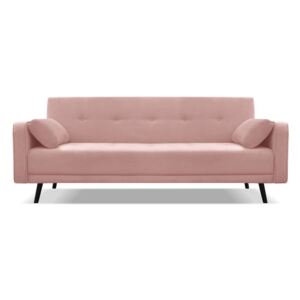 Jasnoróżowa 4-osobowa sofa rozkładana Cosmopolitan design Bristol