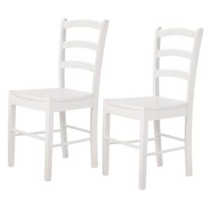 Zestaw 2 białych krzeseł Støraa Trento Quer