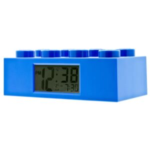 Niebieski zegar z budzikiem LEGO® Brick