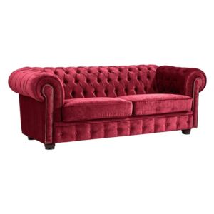 Czerwona sofa 2-osobowa Max Winzer Norwin Velvet