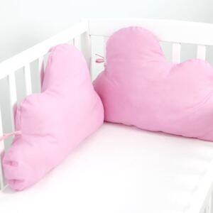 Bawełniany ochraniacz do łóżeczka Mr. Fox Nube Pink, 60x40 cm
