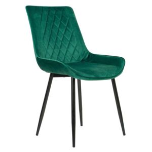 Nowoczesne Krzesło Tapicerowane ▪️ Belini ▪️ Welur Zielony