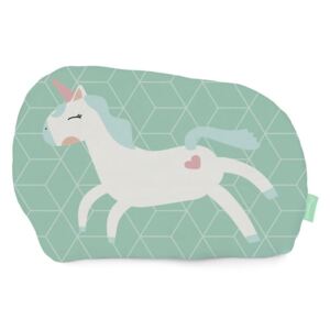 Poduszka z czystej bawełny Happynois Unicorn, 40x30 cm