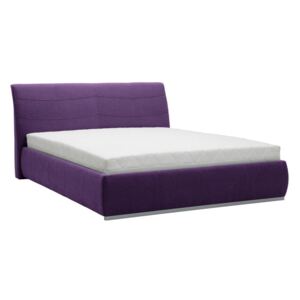 Fioletowe łóżko 2-osobowe Mazzini Beds Luna, 140x200 cm