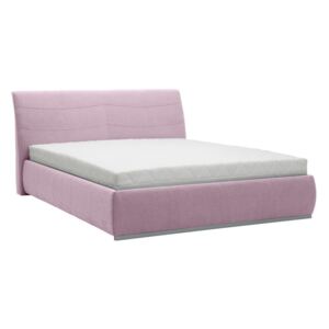Jasnoróżowe łóżko 2-osobowe Mazzini Beds Luna, 140x200 cm