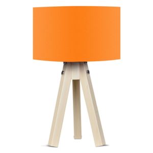 Lampa stołowa z pomarańczowym abażurem Kate Louise Naturel