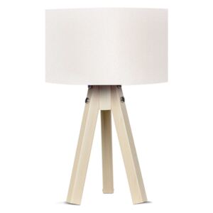 Lampa stołowa z białym abażurem Kate Louise Naturel