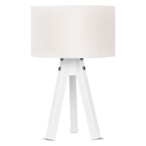 Lampa stołowa z białym abażurem Kate Louise Bianca
