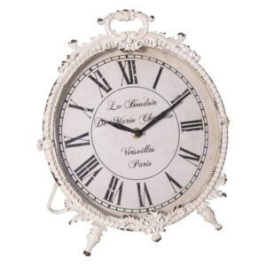 Biały zegar Antic Line Le Budoir