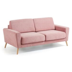 Różowa sofa 3-osobowa La Forma Guy
