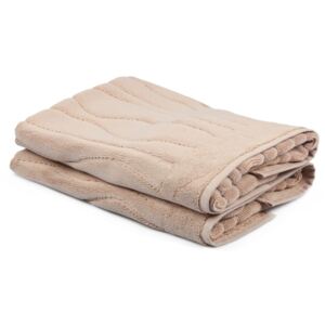 Zestaw 2 beżowych ręczników Beverly Hills Polo Club Gartex, 50x75 cm